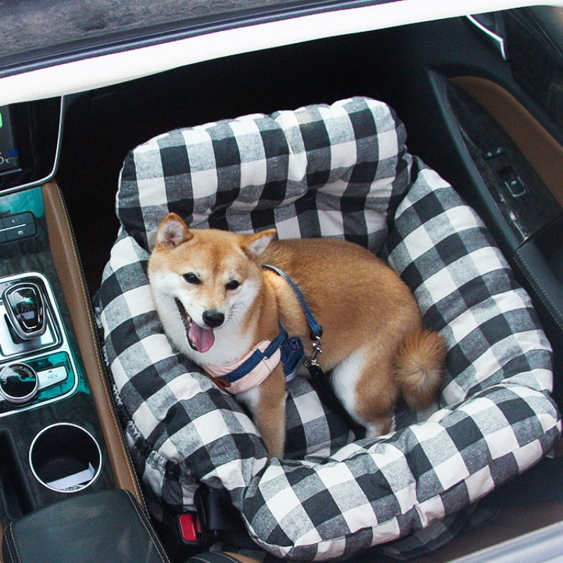 Portable Leisure Outing Pet Bolster Large Dog Car Seat Bed