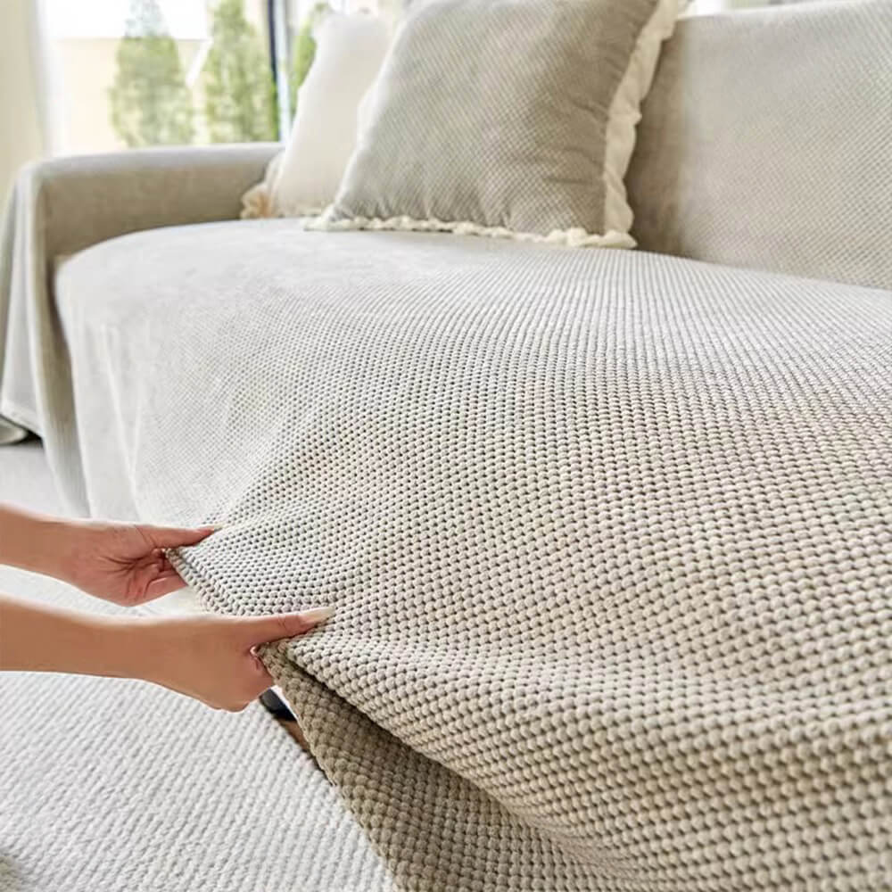 Soft Corduroy Warm Waffle Weave Couch Cover