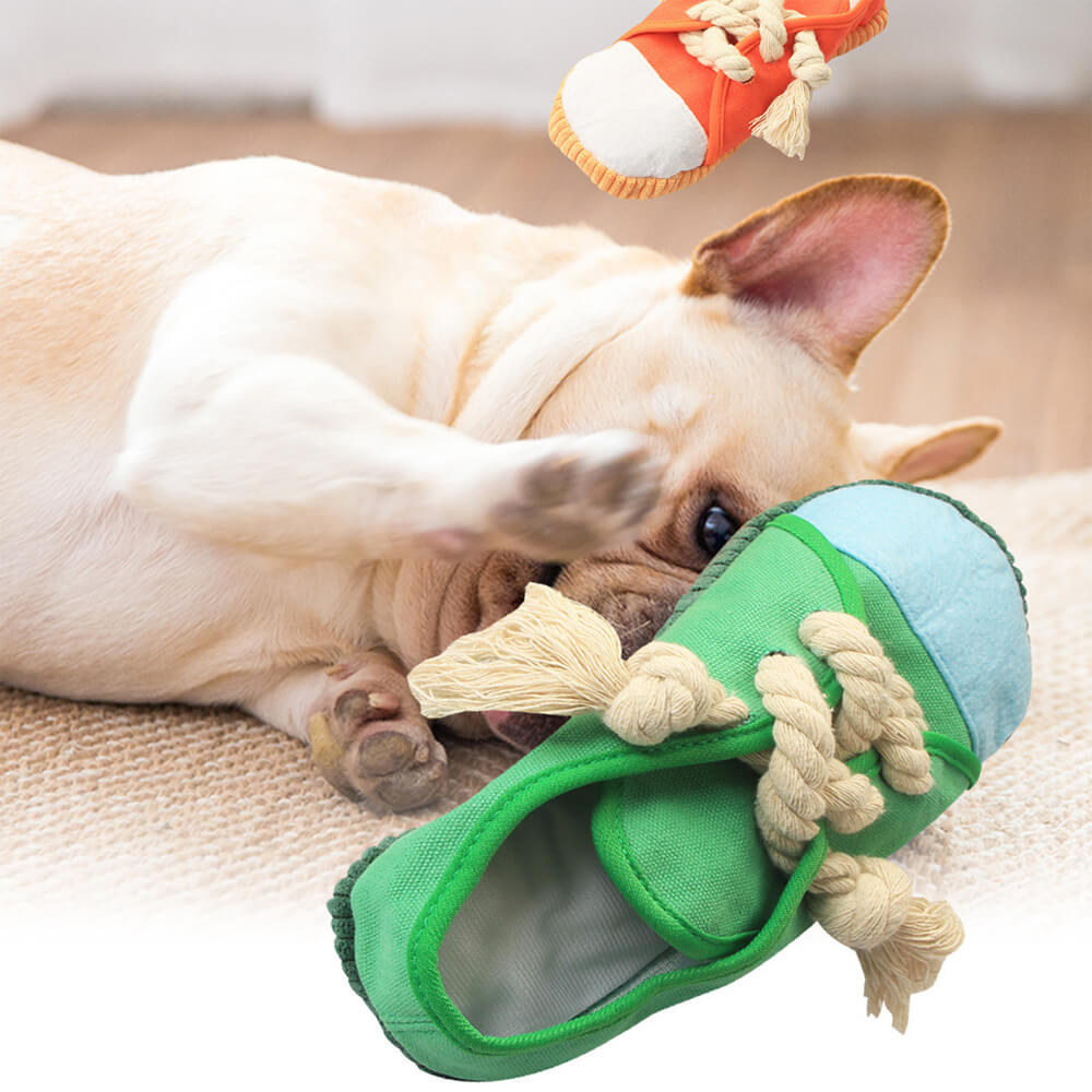 Colorful Shoes Durable Rope Chewing Interactive Dog Toy