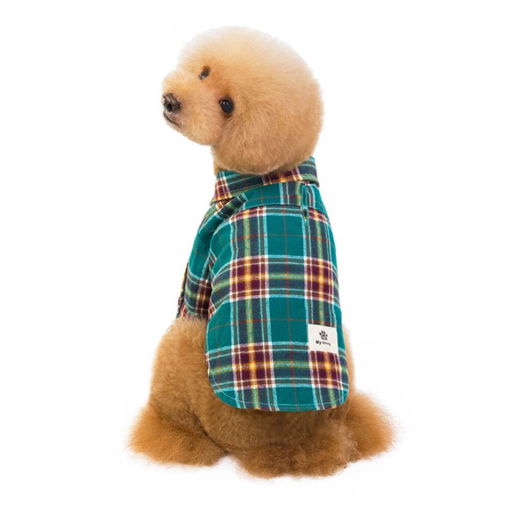 New Pet  Leisure Plaid Shirts