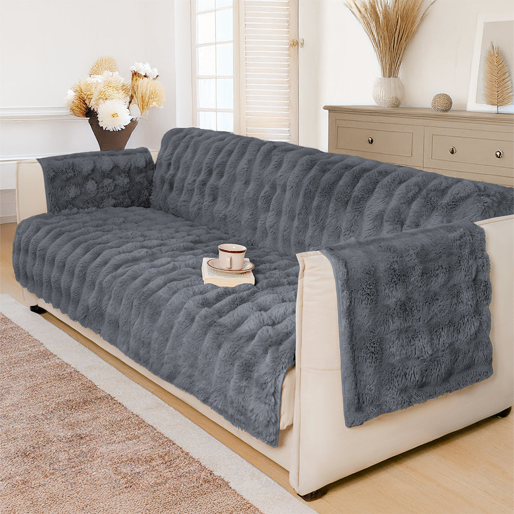 Waterproof Fluffy Soft Furniture Protector Couch Cover-EverDry