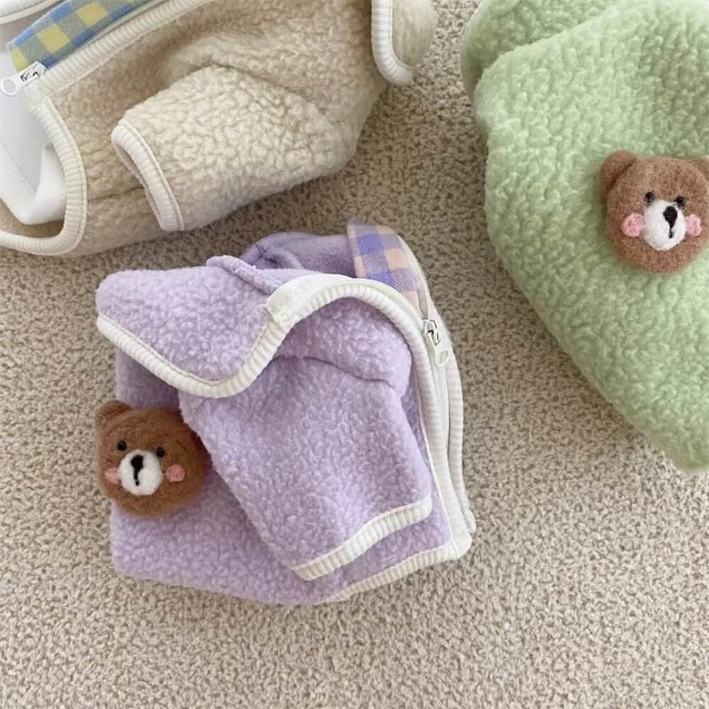 Teddy Bear Fleece Dog Sweater – Cozy and Adorable for Chilly Days