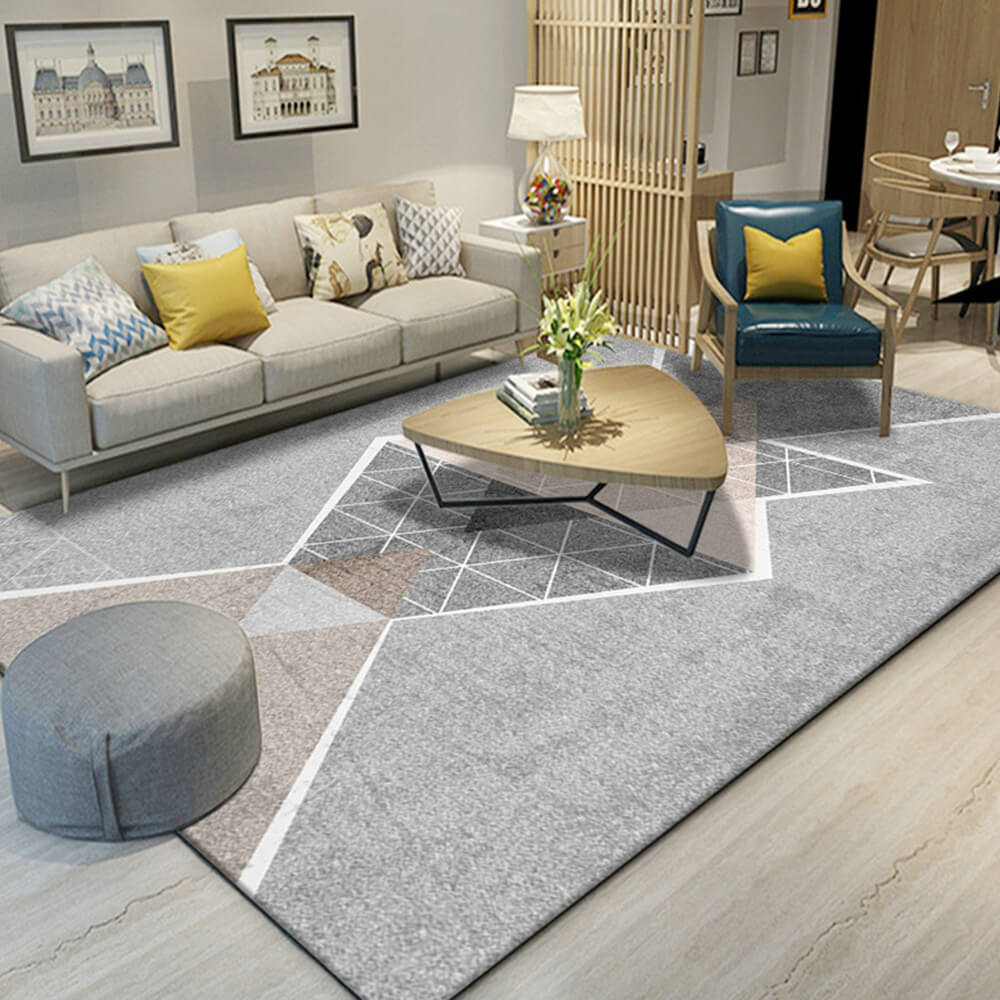 Chic Minimalist Living Room Pet Carpet with Unique Design