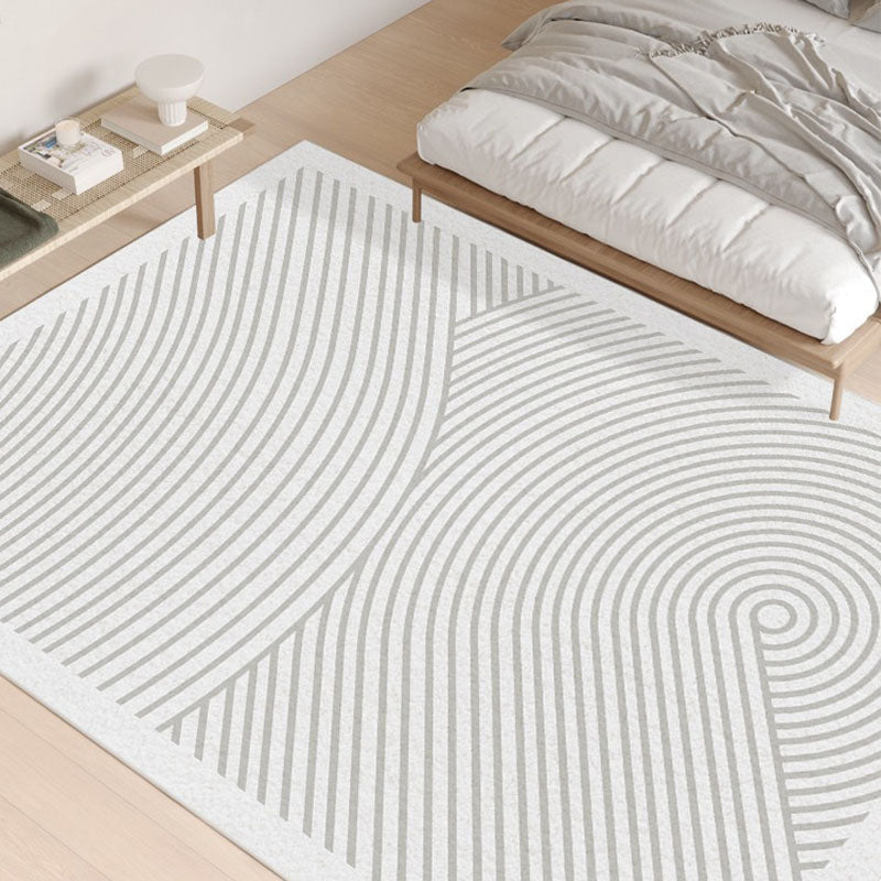 Modern Geometric Lines Living Room Rug Waterproof Pet Rug