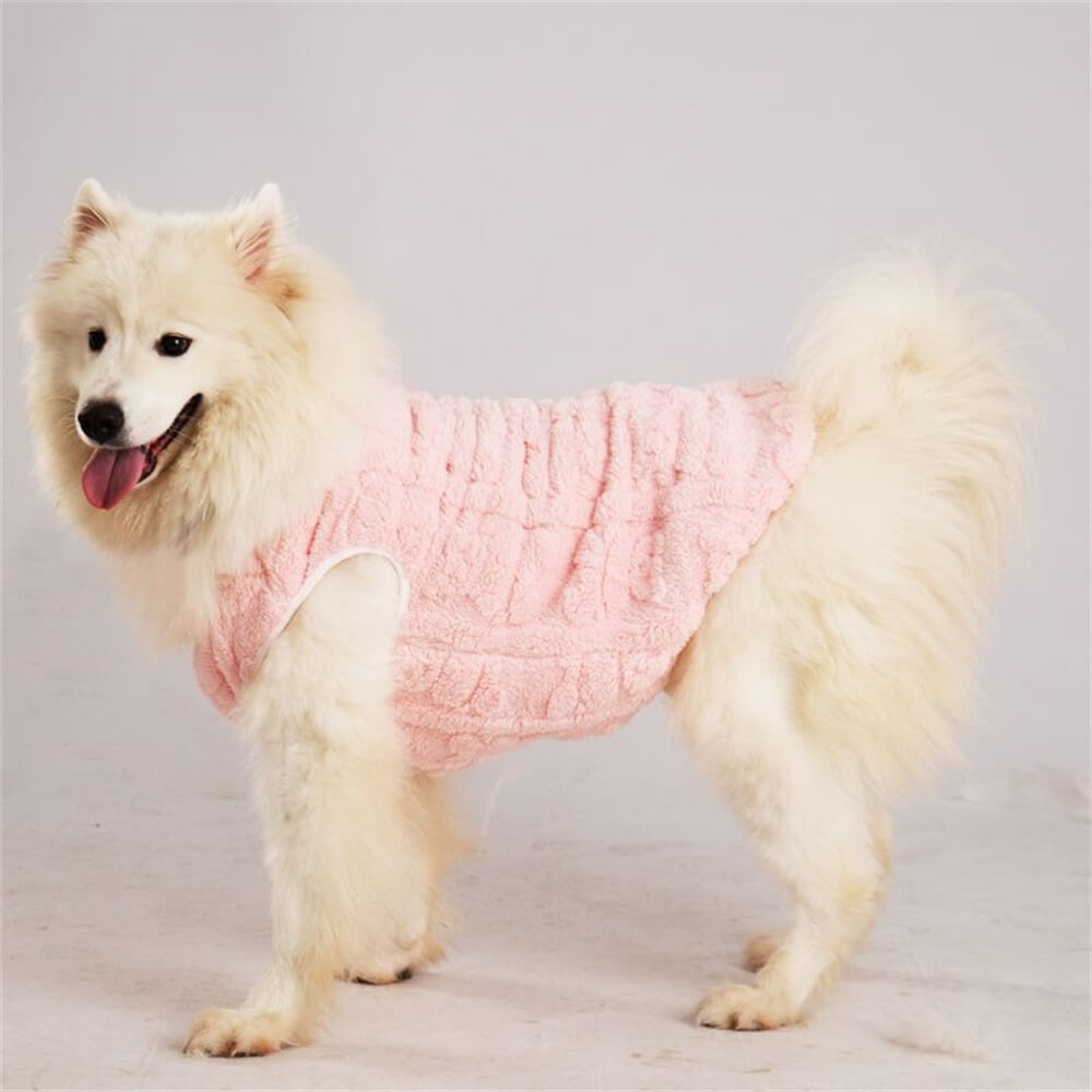 Plush and Cozy Dog Vest - Perfect for Winter Warmth