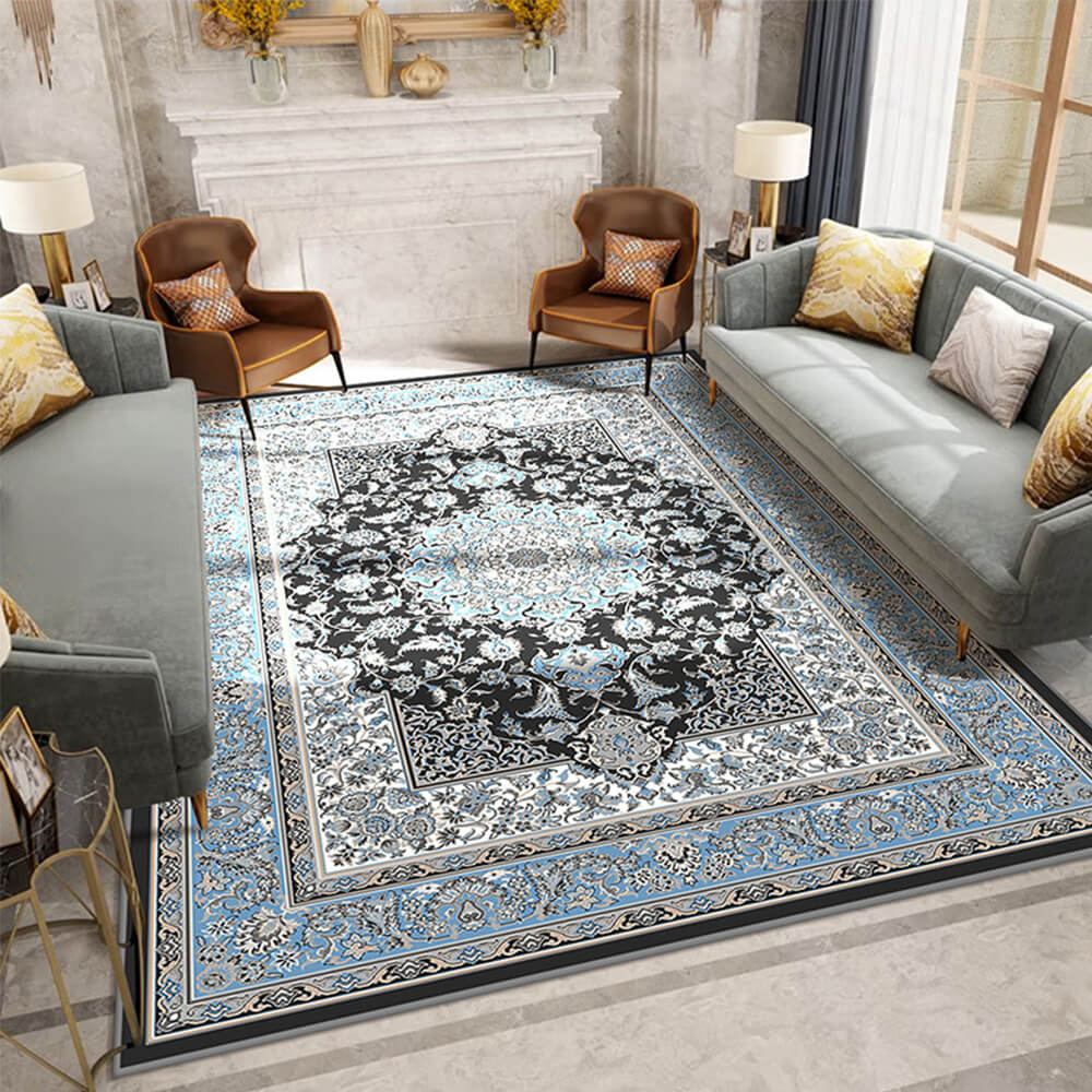 Midcentury Classic Pet-Friendly Living Room Persian Rug