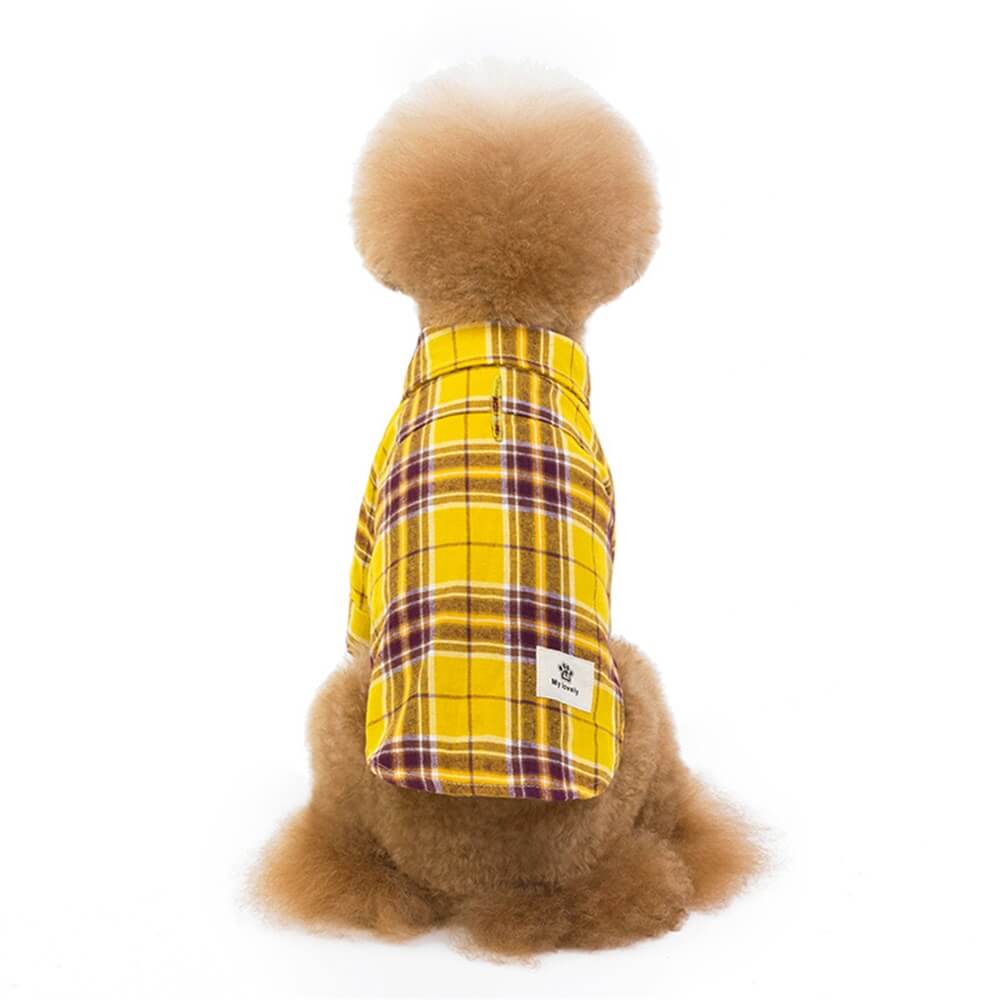 New Pet  Leisure Plaid Shirts