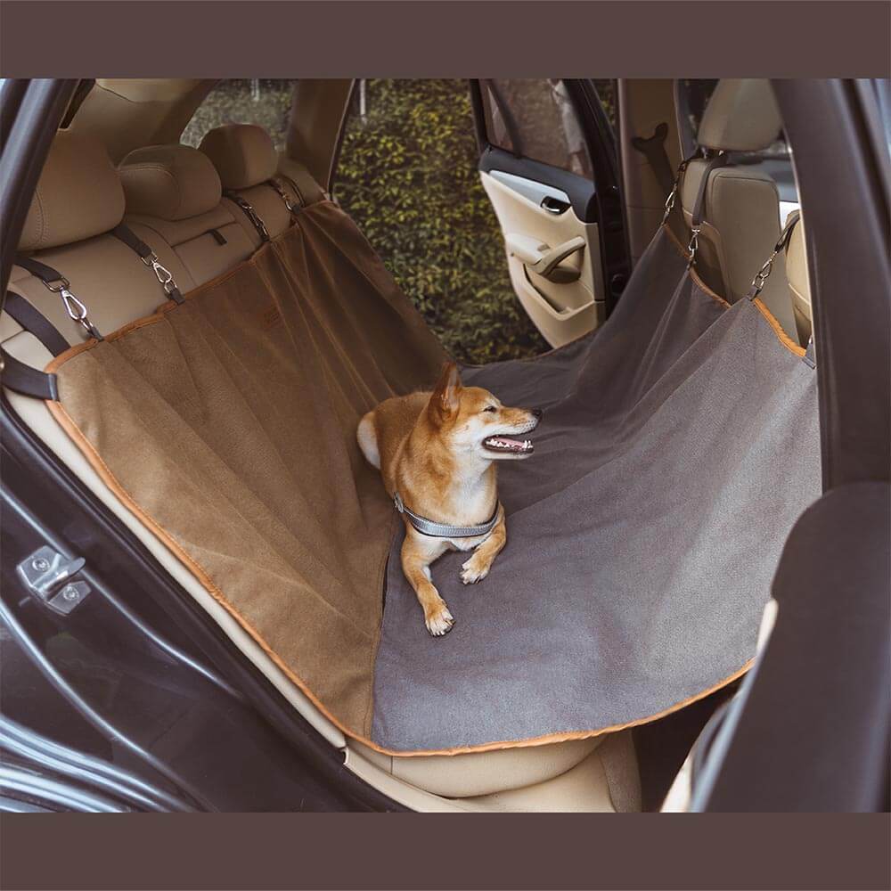 Classic Retro -Waterproof Camping & Car Dual-Use Back Seat Cover