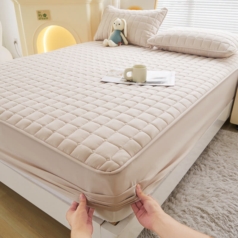 Comfort Encased Waterproof Fitted Sheet Mattress Cover