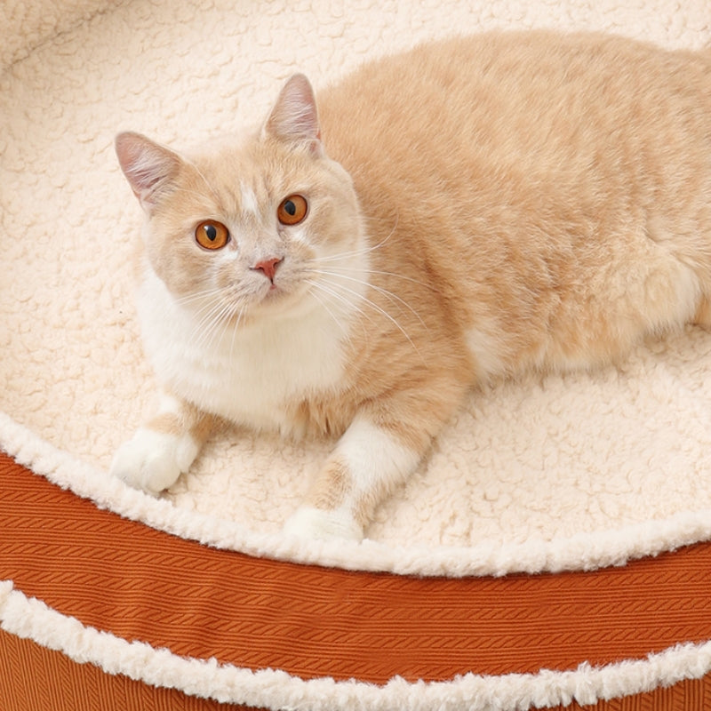 Cozy Warm Round Orthopedic Support Dog Bed