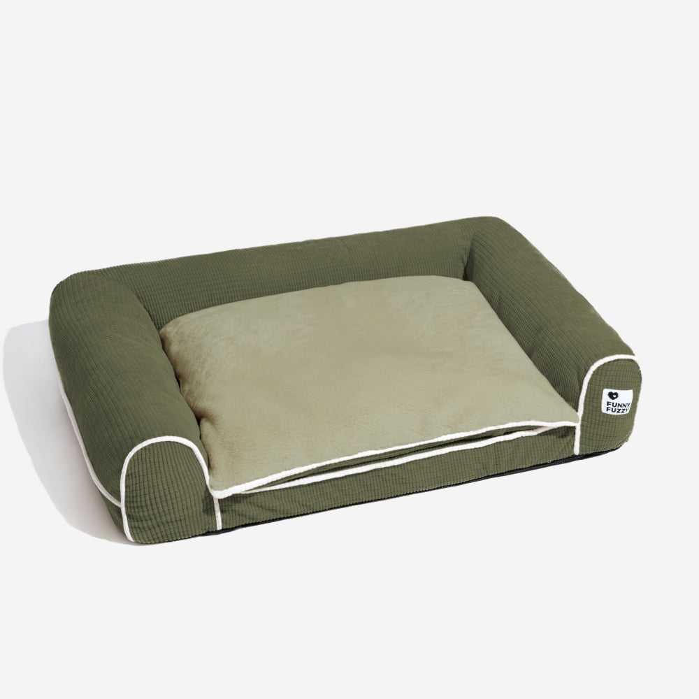 Deluxe Flannel Double-Layer Orthopedic Dog Sofa Bed