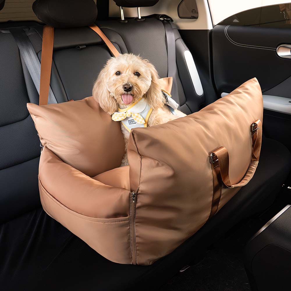 Waterproof Dog Car Seat Bed - First Class