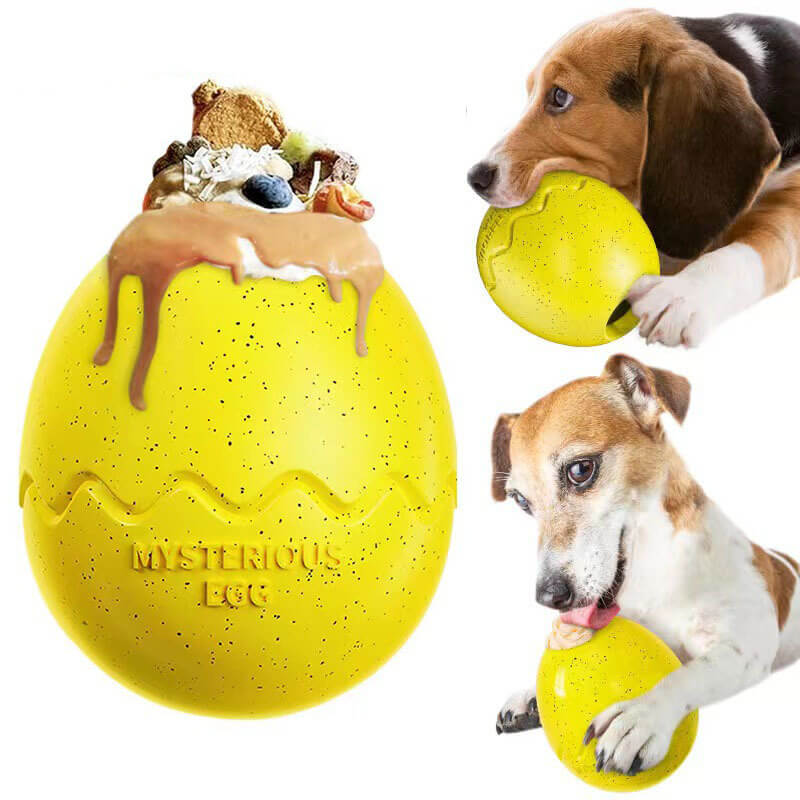 Egg Shape Slow Feeder Dog Chew Toys Interactive Dog Toys