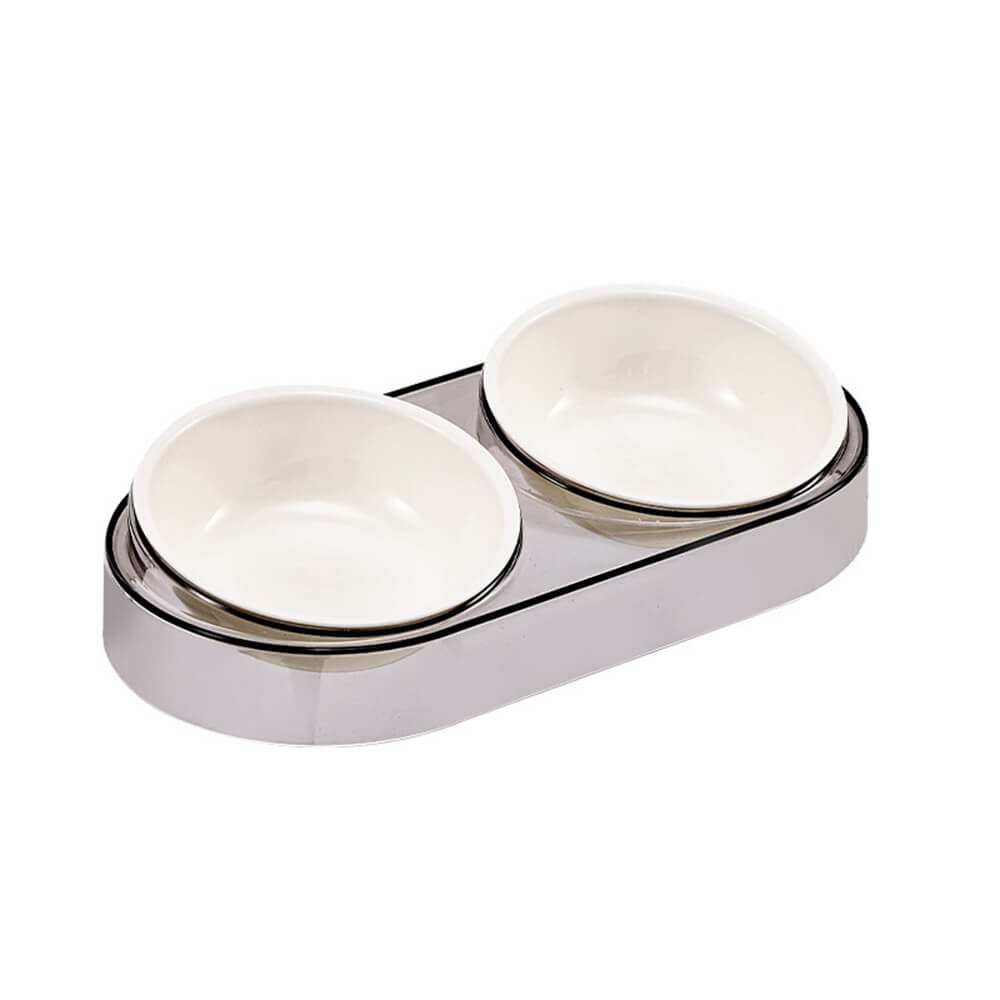 Double Bowl Neck Guard Washable Pet Bowl