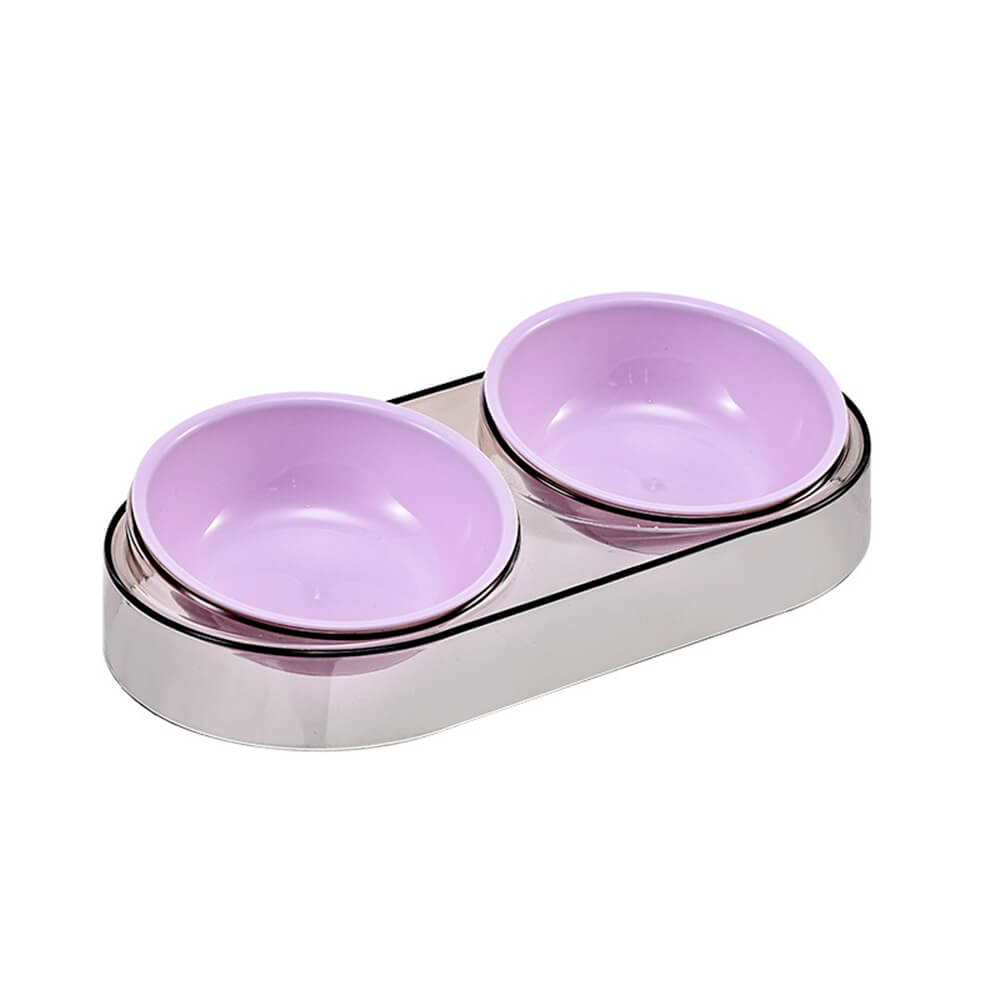 Double Bowl Neck Guard Washable Pet Bowl