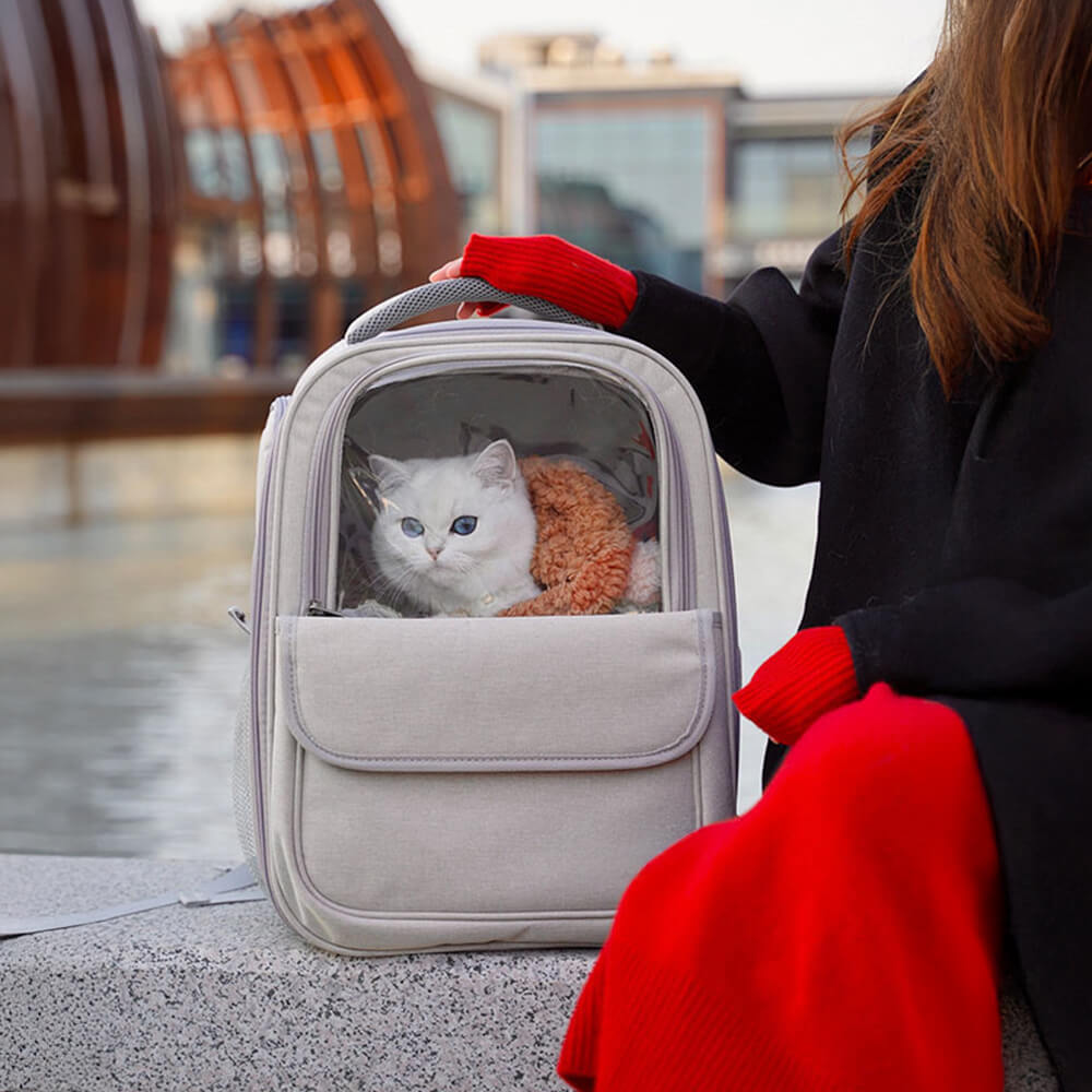 Breathable Lightweight and Foldable Pet Backpack Cat Carrier Bag