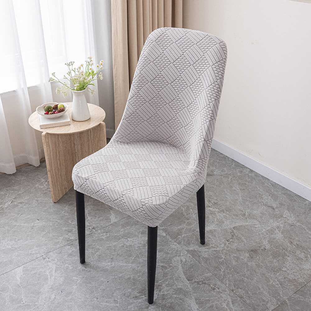 Stretch Jacquard Dining Chair Protector Removable Washable Parson Chair Slipcover