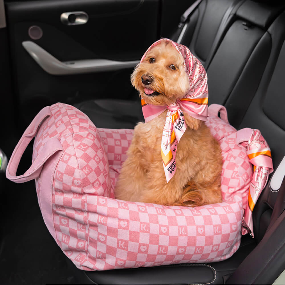 FUNNYFUZZY X Klarna Travel Safety Grande Cachorro Cama De Assento De Carro