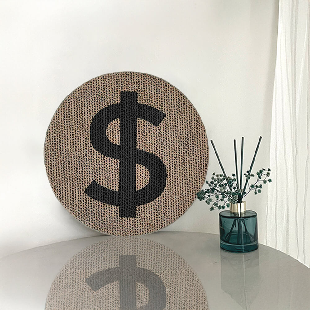 Dollar Pattern Double-Sided Cat Scratching Board