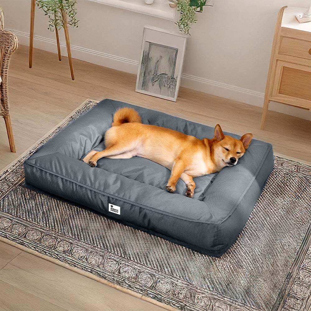 Cama grande impermeável para cães com suporte surround totalmente ortopédico