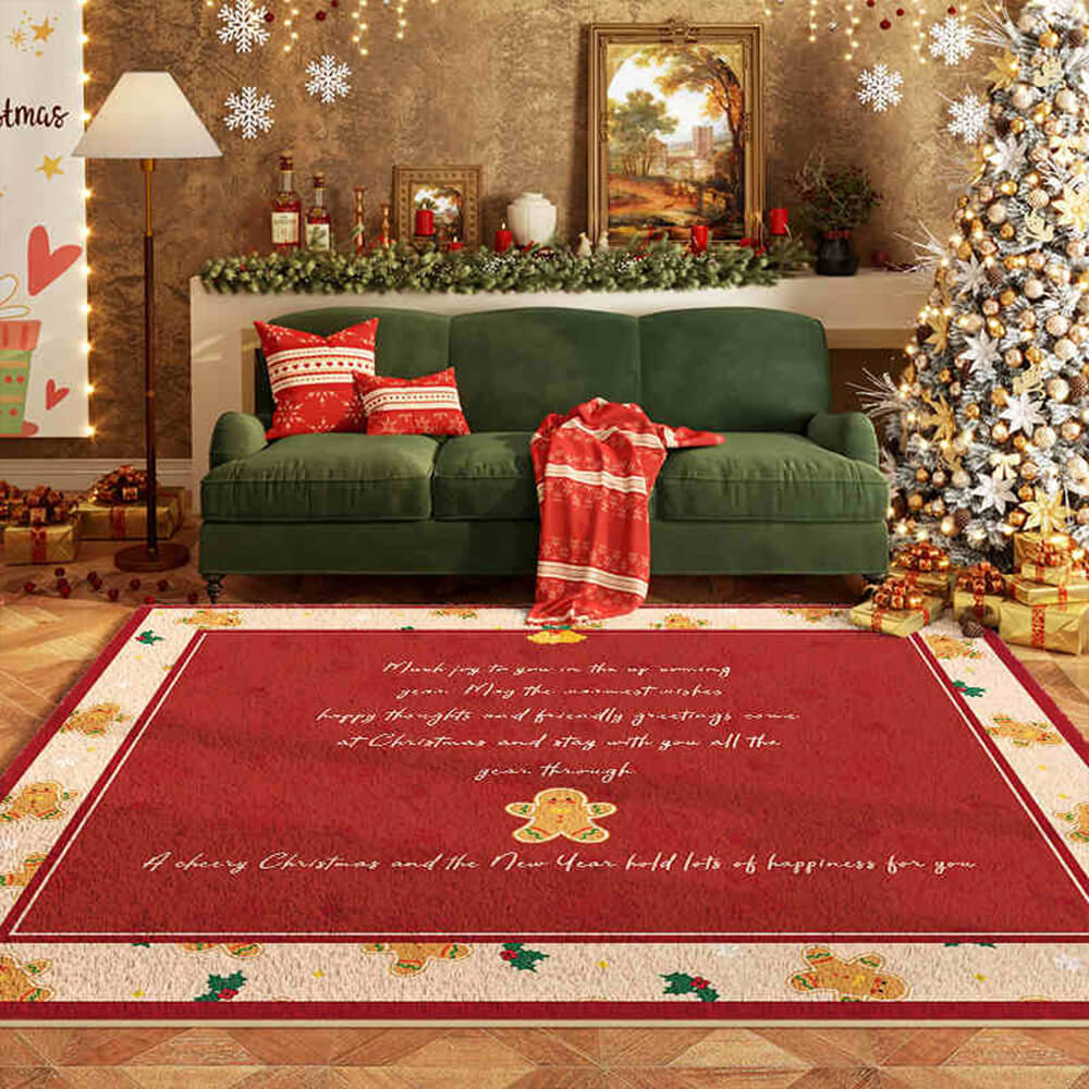 Christmas Warm Multi-Purpose Non-Slip Decorative Large Area Home Rug