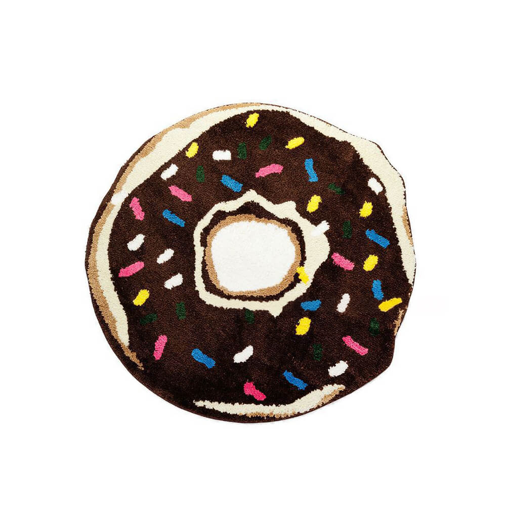 Donut Flocked Non-Slip Living Room Decorative Carpet