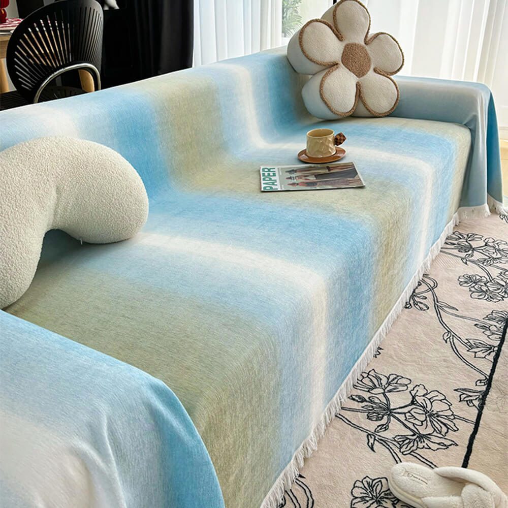 Gradient Chenille Waterproof Anti-Stain Couch Cover