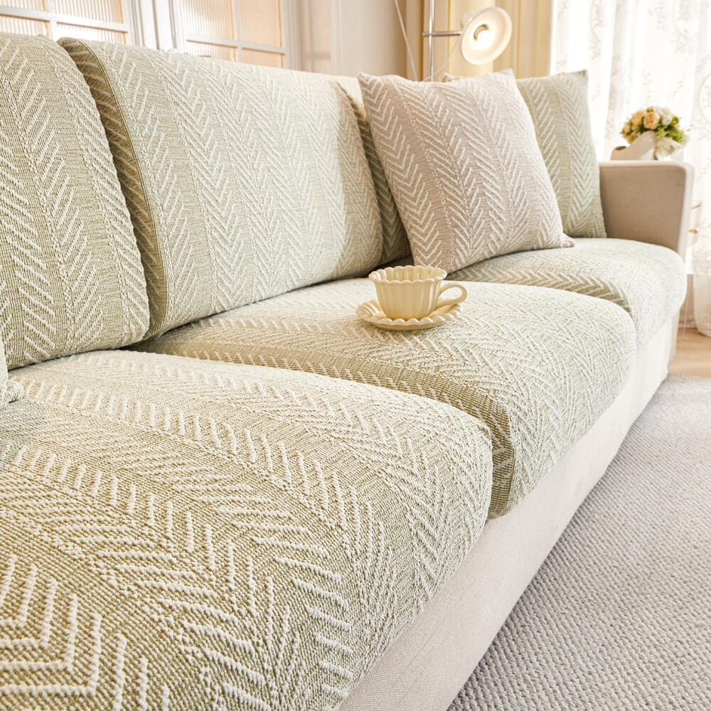 Herringbone Chenille Anti-Slip Magic Couch Cover