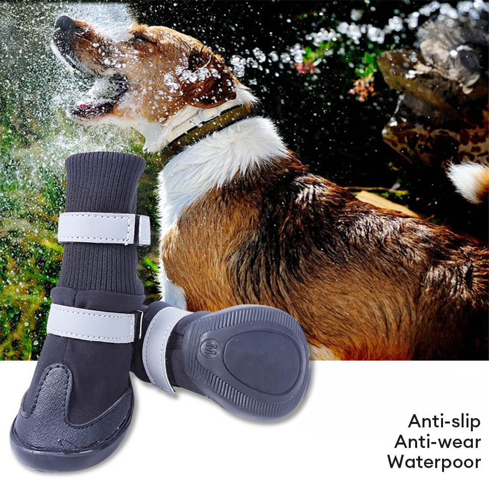 Outdoor Waterproof Warm Durable Reflective Dog Boots