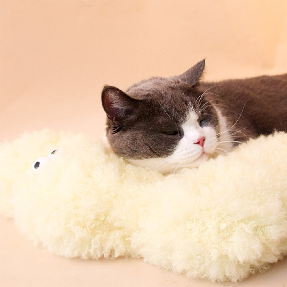 Plush Caterpillar Skin-Friendly Comfort Multi-Zone Support Pet Pillow