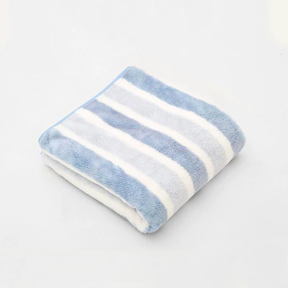 Striped Absorbent Drying Thickened Soft Dog & Cat Bath Towel