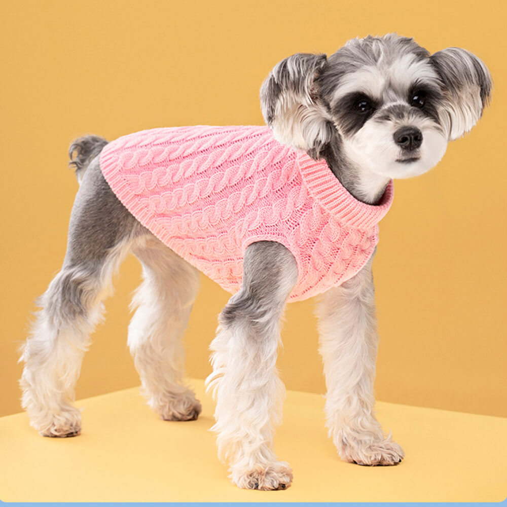 Warm Vest Clothes Turtleneck Dog Knit Sweater