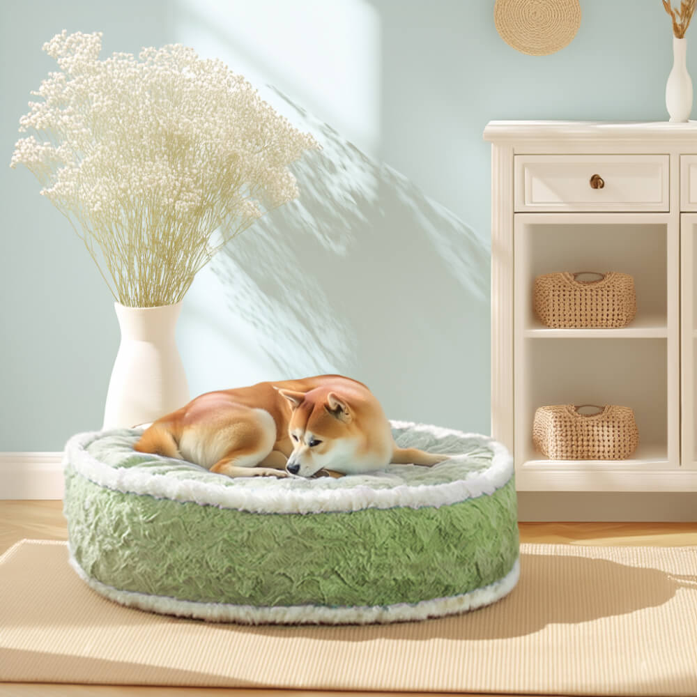 Cream Pie Ultra-Soft Plush Pet Bed