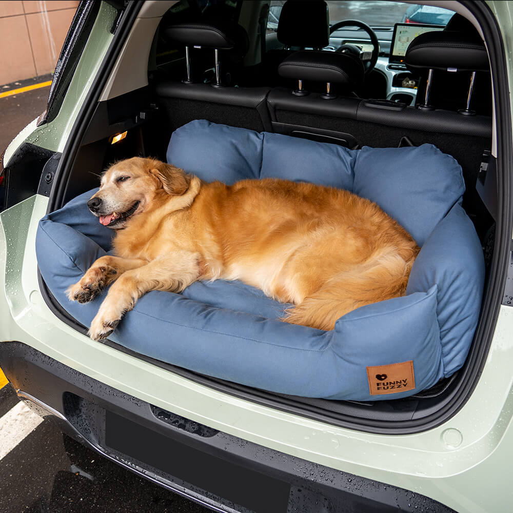 Cama de assento traseiro de carro para cães médios e grandes de segurança para viagem