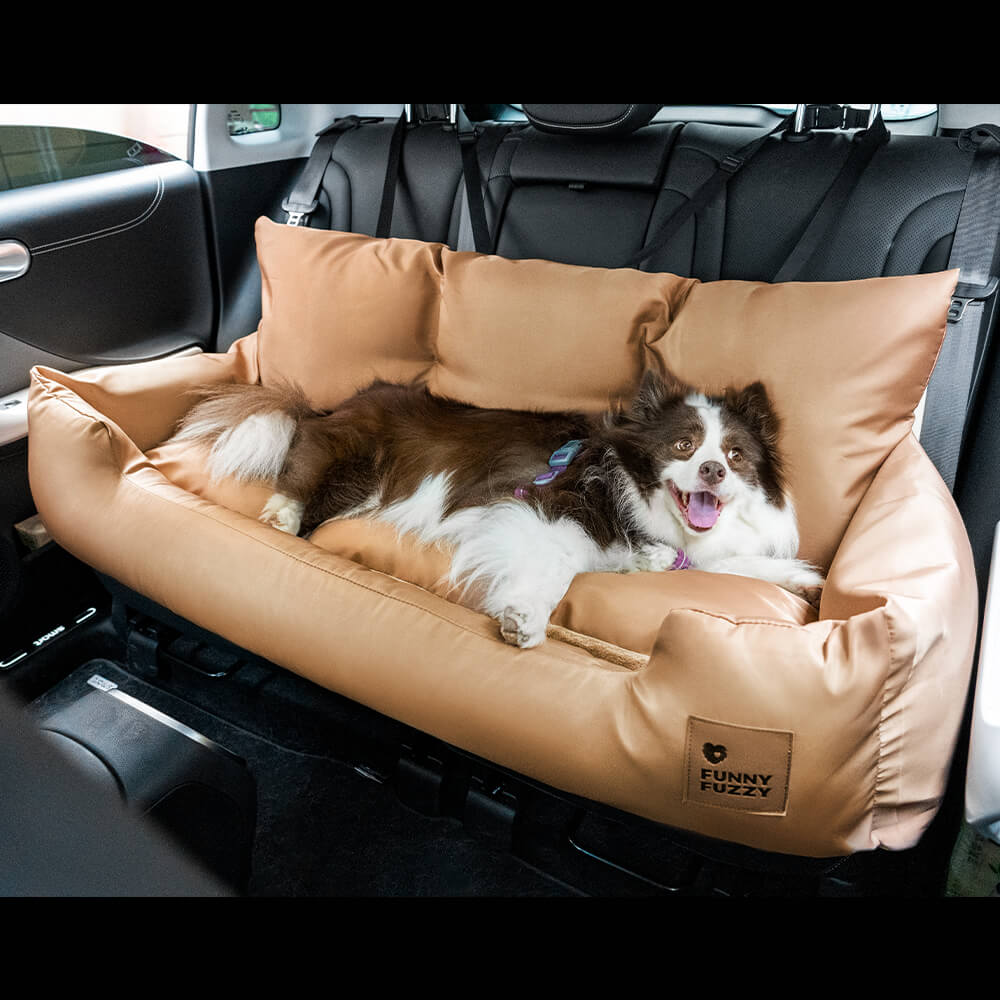 Travel Bolster Safety Medium Large Dog Car Back Seat Beds