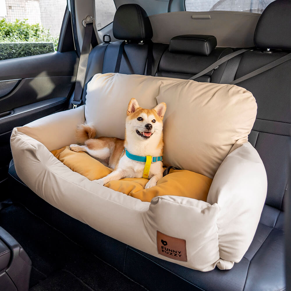 Cama de assento traseiro de carro para cães médios e grandes de segurança para viagem