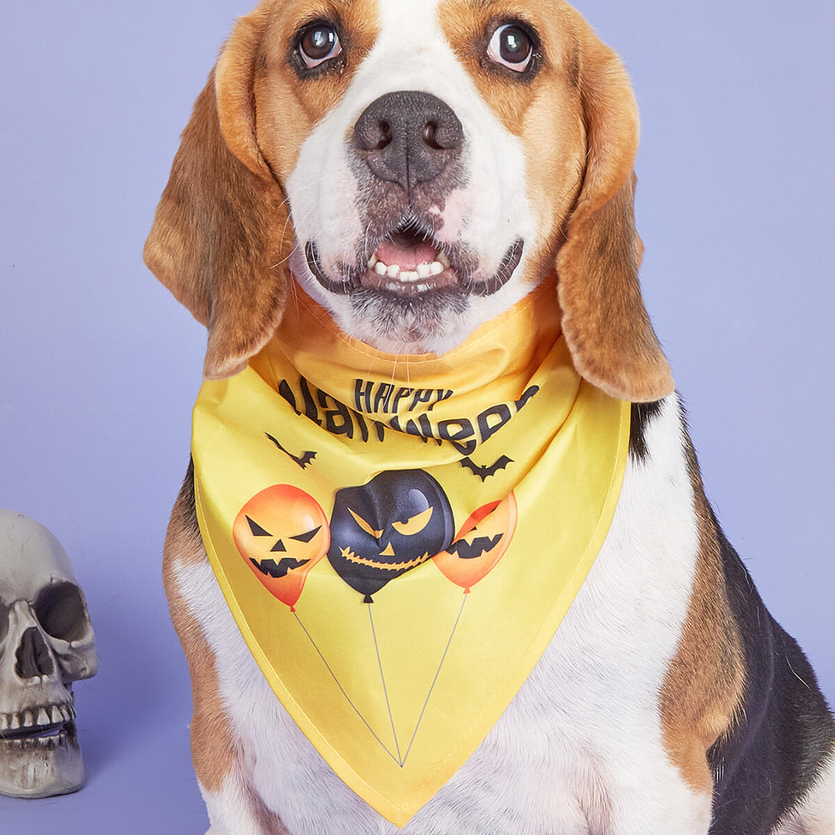 Halloween Pumpkin Ghost Triangle Bibs Dog Bandanas