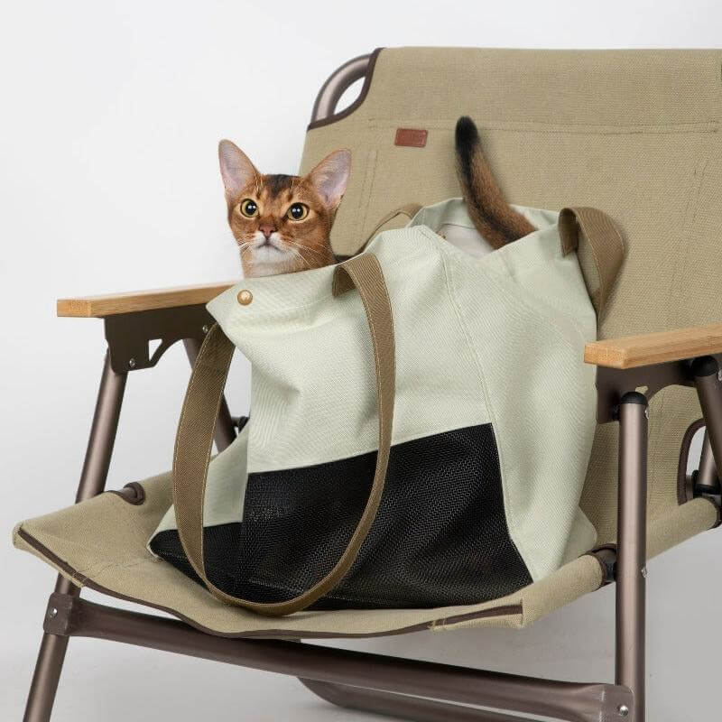 Bolsa leve para transporte de animais de estimação, respirável, portátil, ombro único, bolsa para gato