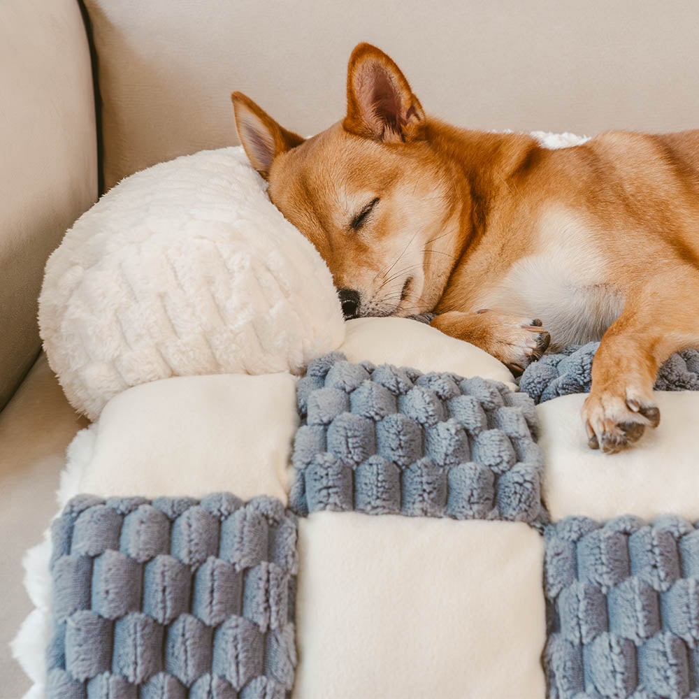 Plaid Cozy Sofa Protector Dog Mat - SnugPad