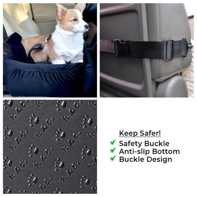 Removable Safety Pet Trip Bed Large Dog Car Seat Bed