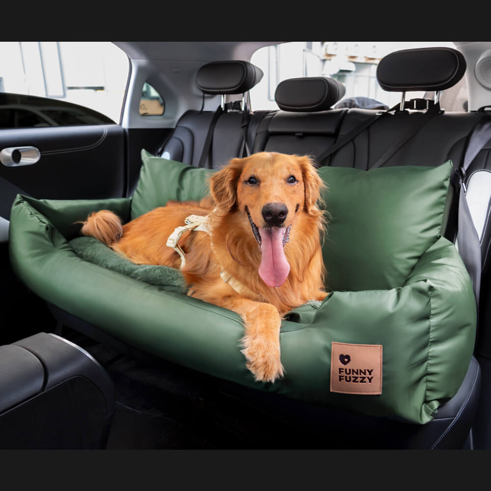 Travel Bolster Safety Medium Large Dog Car Back Seat Beds