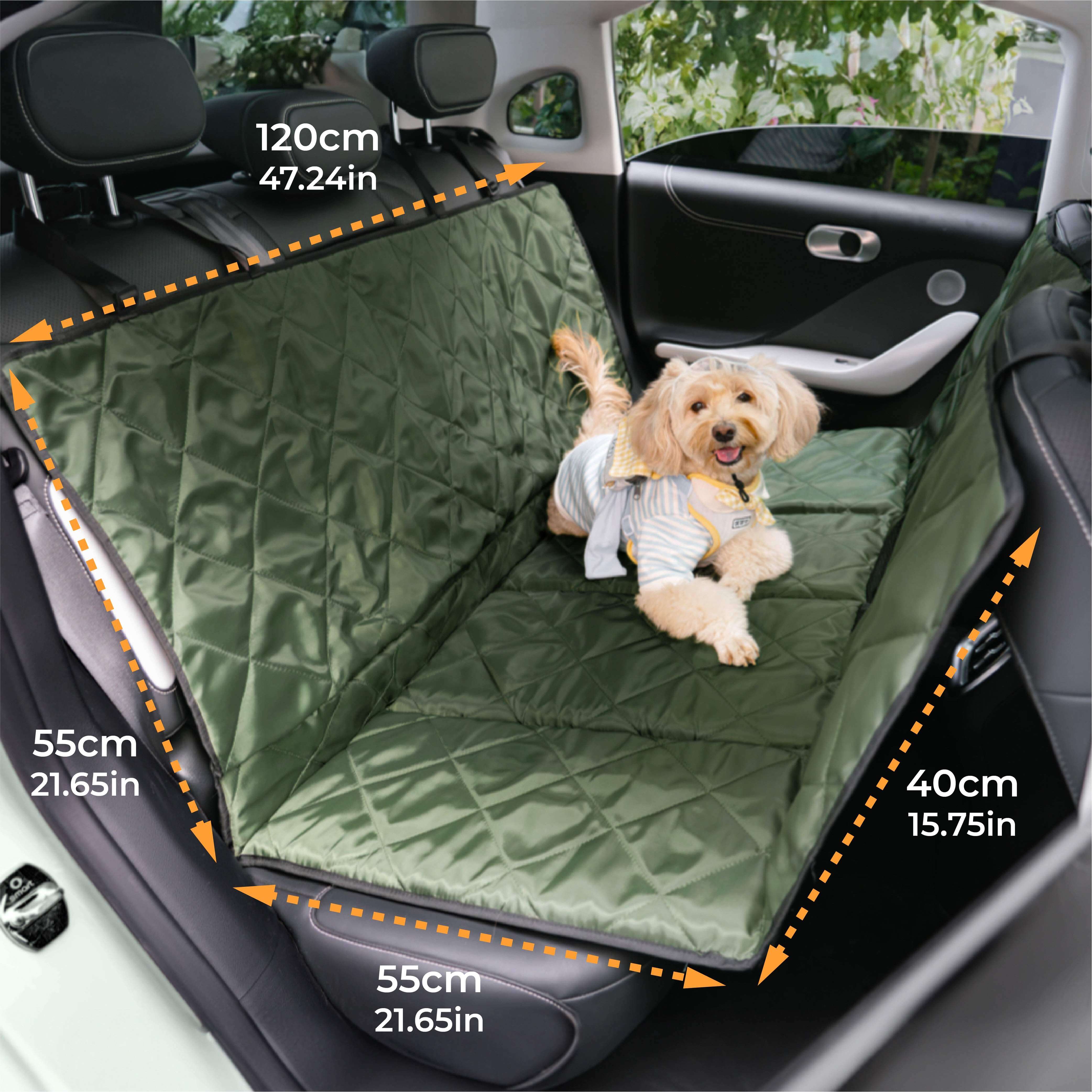 Travel Portable & Waterproof Folding Dog Car Back Seat Bed