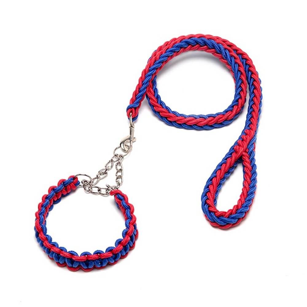 Explosion-Proof Nylon Braided Dog Leash and Collar