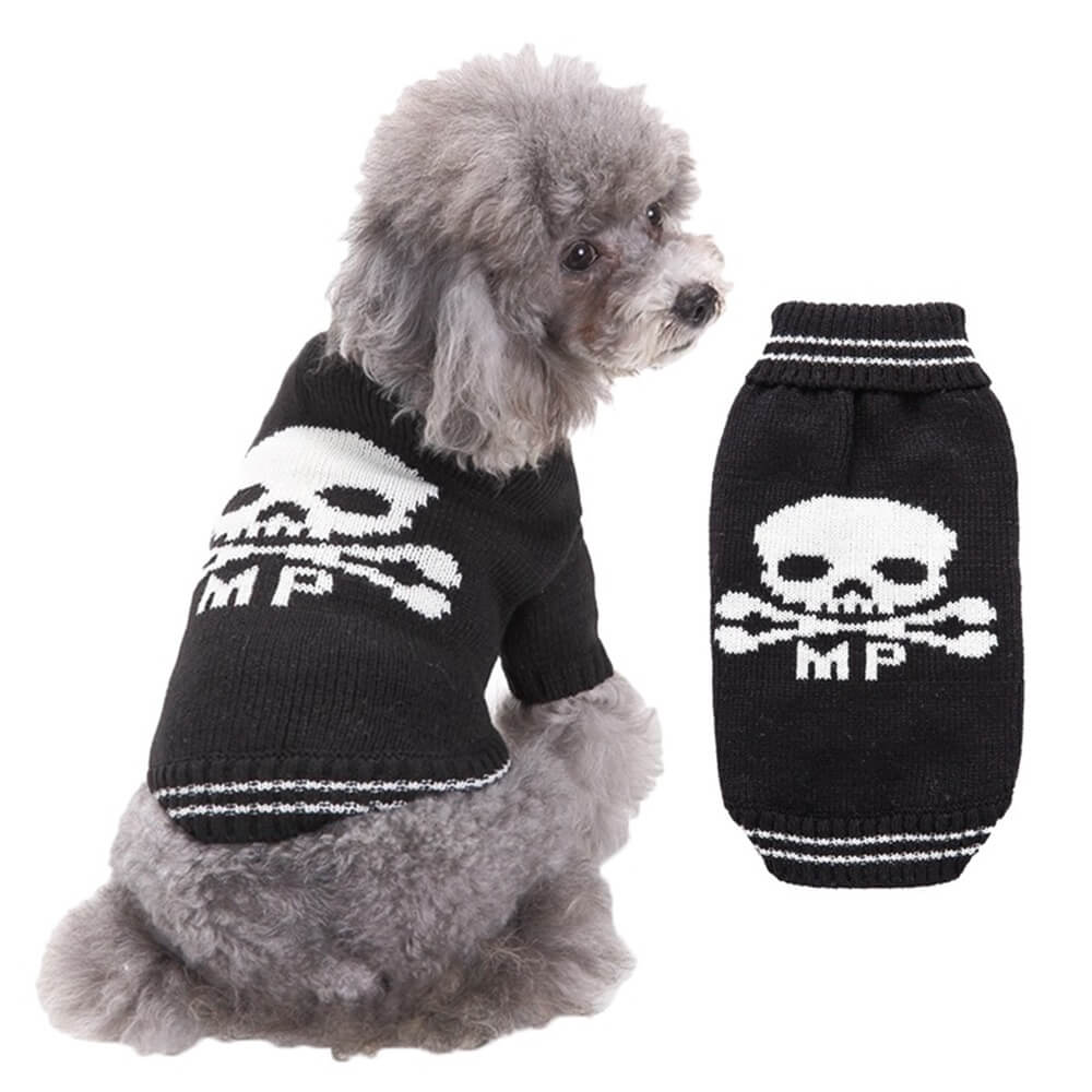 Halloween Pet Sweater | Warm & Cozy Halloween Pattern Dog Clothing