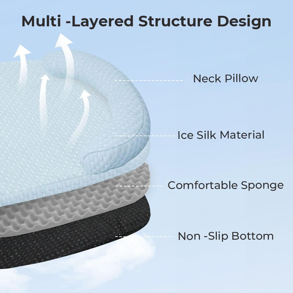 Cooling Breathable Neck Support Dog Pillow Bed