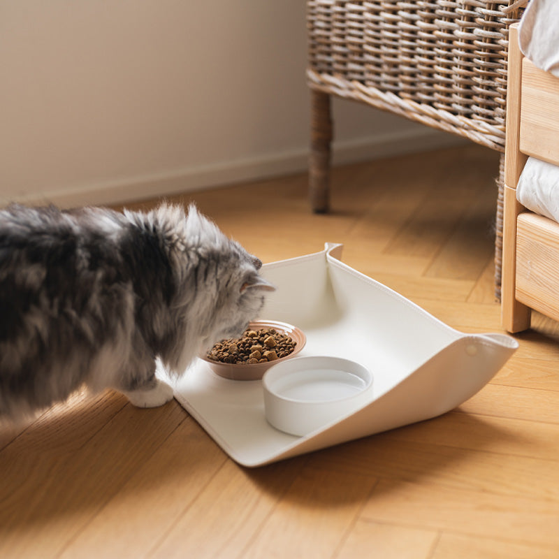 Placemats à prova de derramamento para animais de estimação Tapete de tigela à prova d'água e à prova de gordura