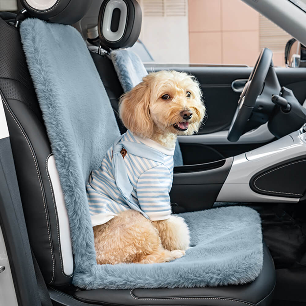 Capa de assento de carro universal de pelúcia quente para cachorro humano