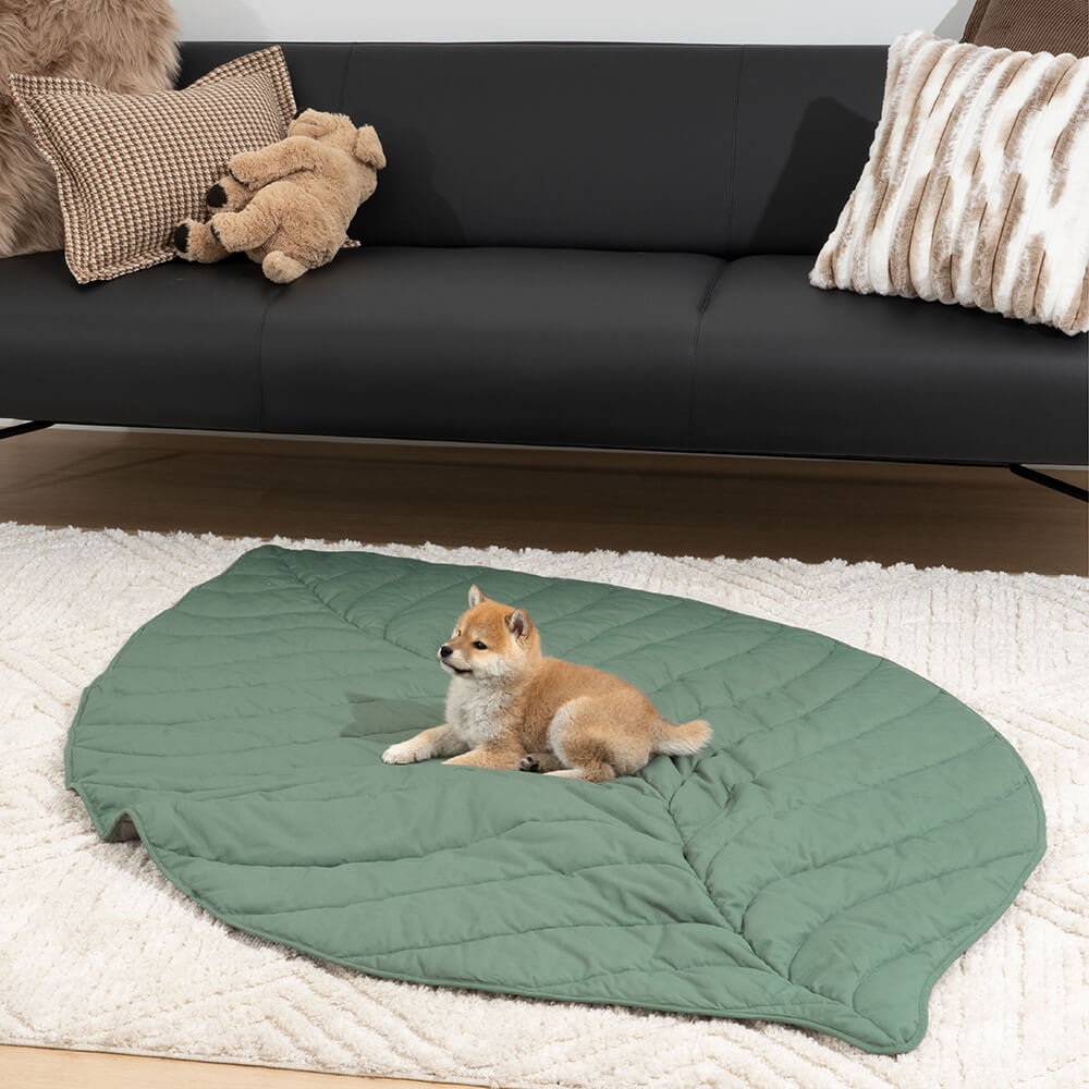 Super Large Leaf Shape Human Mat Dog Blanket