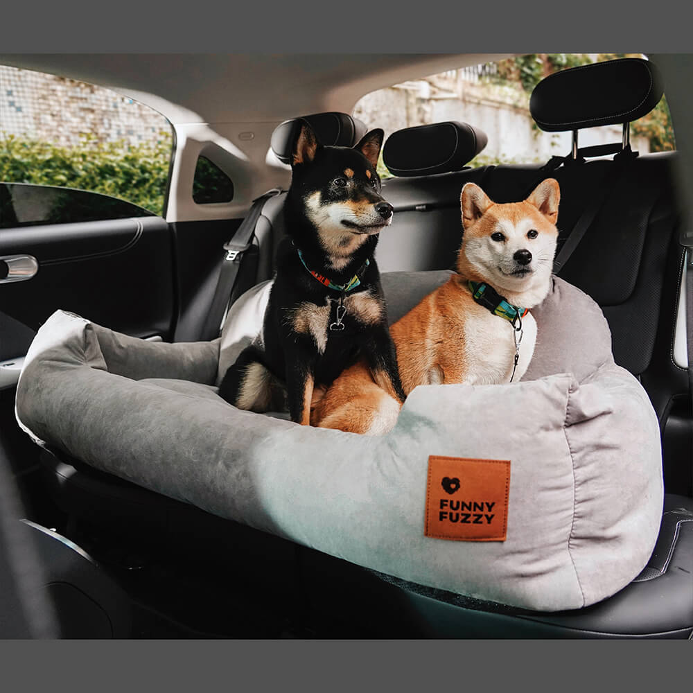 Travel Bolster Safety Medium Large Dog Car Back Seat Beds