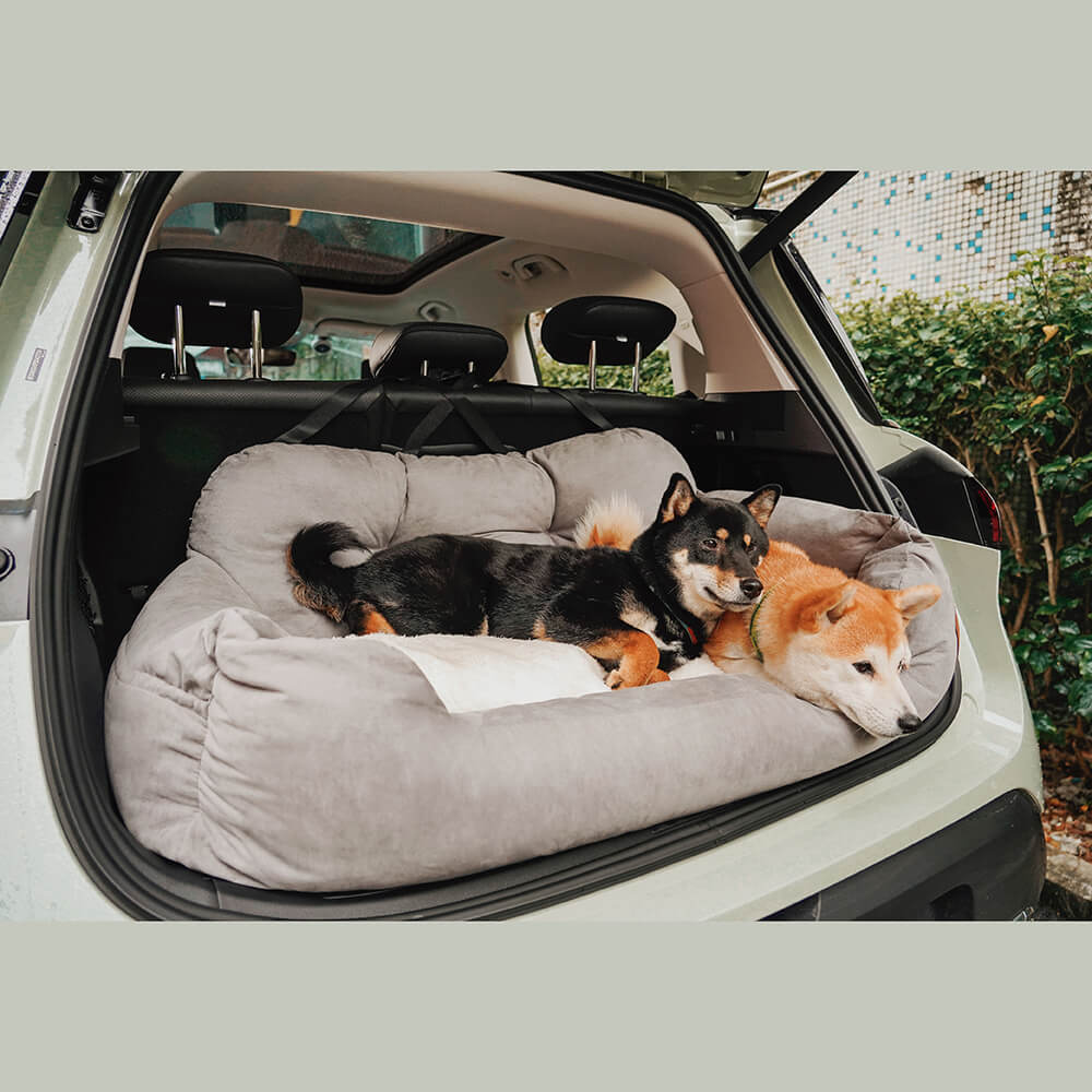 Travel Bolster Safety Medium Large Dog Car Back Seat Beds